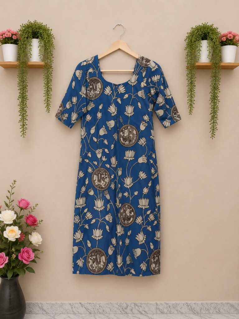 Blue Kalamkari Top