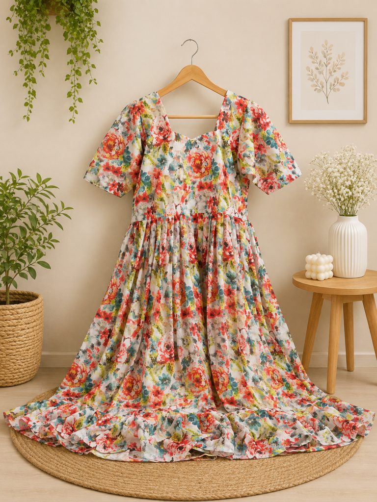 Multi Color Premium Frock