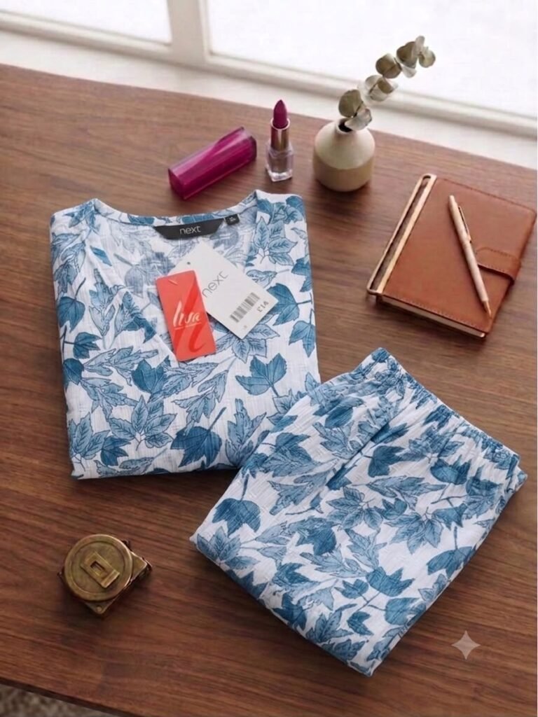 Rayon blue co-ord sets