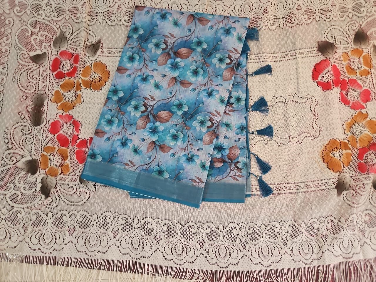 Linen cotton (blue)