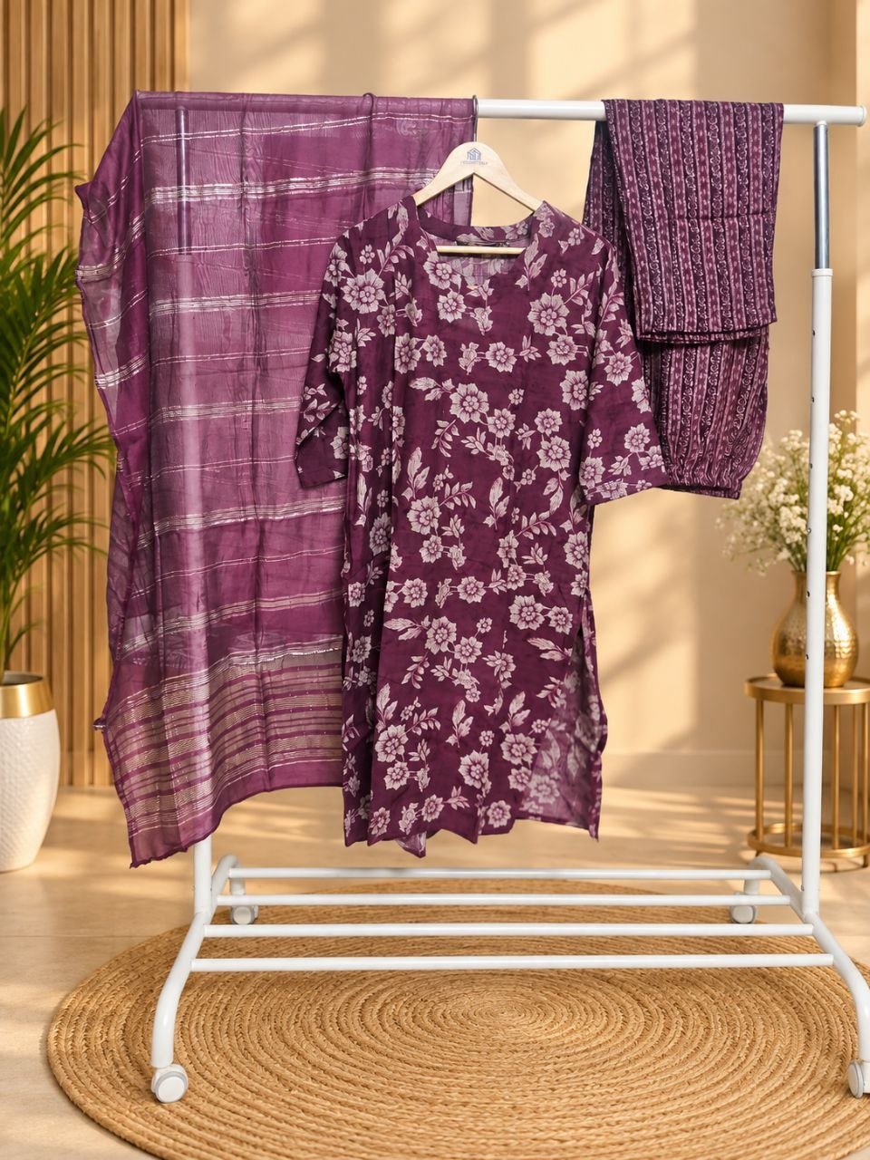 Rayon soft silk 3 piece sets